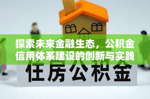江安探索未来金融生态，公积金信用体系建设的创新与实践