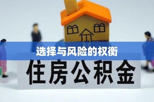 江安选择与风险的权衡